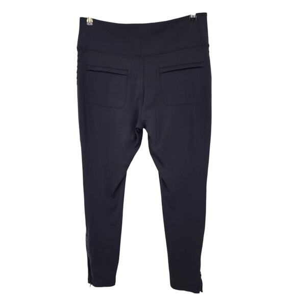 Athleta Delancey Moto Tight Size XL Black Zippered Ankle High Waist Zipper Pants - Picture 5 of 5